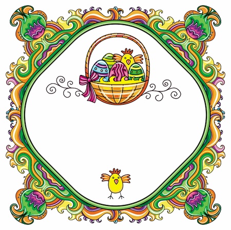Easter Frameのイラスト素材