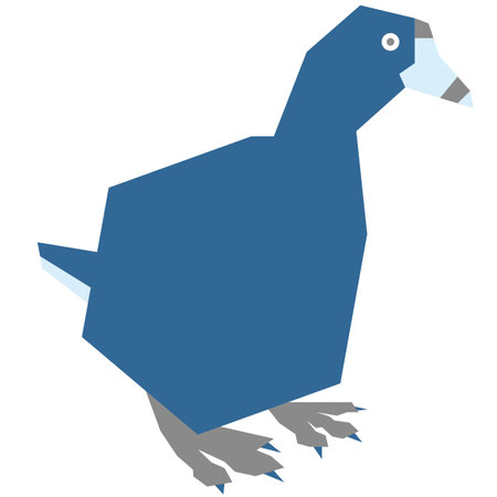 Colorful minimalistic illustration of a species of bird.の写真素材