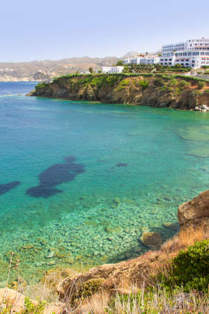 sea coast with transparent water -Crete island, Greeceの写真素材