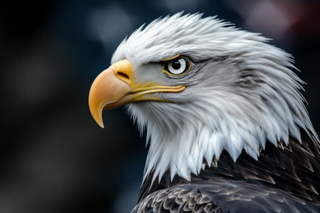 close up portrait of eagle birdの素材