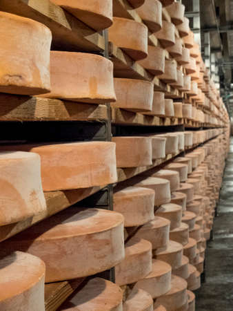 Copper mine used for seasoning mountain cheeseの写真素材