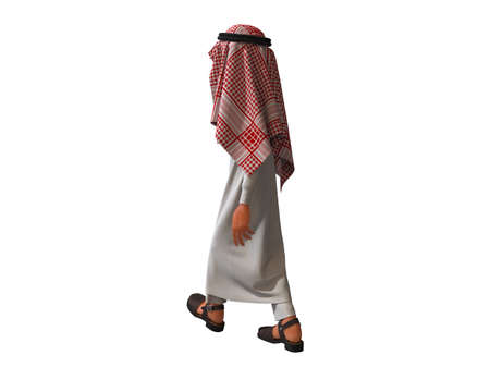 3D rendering of a Stylized Middle Eastern Man.の写真素材