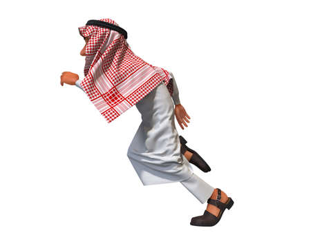 3D rendering of a Stylized Middle Eastern Man.の写真素材