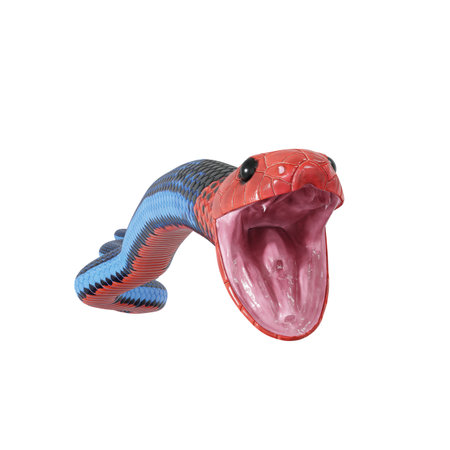 3D illustration of Blue coral snake.の写真素材