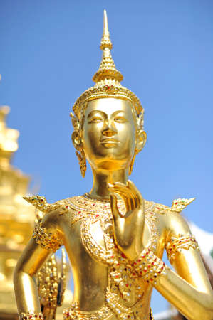 Golden Statue at Wat Phra Kaewの写真素材