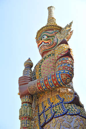 Giant at Wat Phra Kaewの写真素材