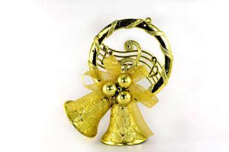 Christmas golden bellの写真素材