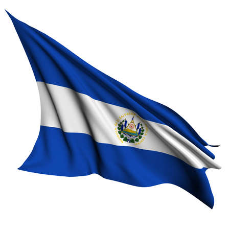 El Salvador flag - collection no_4 の写真素材