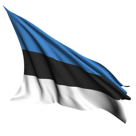 Estonia flag - collection no_4 の写真素材