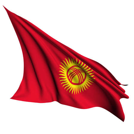 Kyrgystan flag - collection no_4 の写真素材
