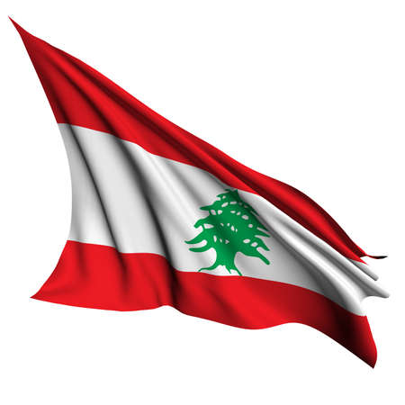 Lebanon flag - collection no_4 の写真素材