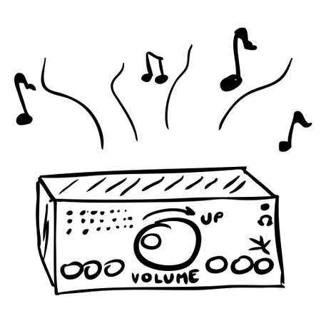 Music Element doodle のイラスト素材