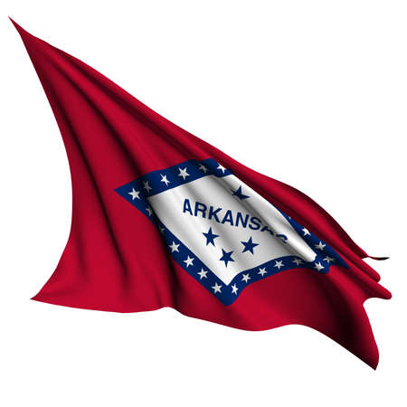 Arkansas flag - USA state flags collection no_2 の写真素材