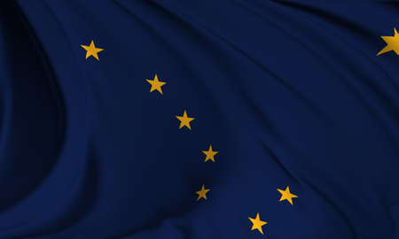Alaska flag - USA state flags collectionの写真素材