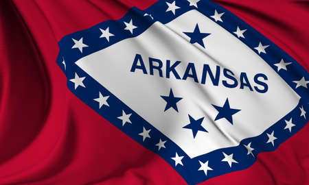 Arkansas flag - USA state flags collectionの写真素材