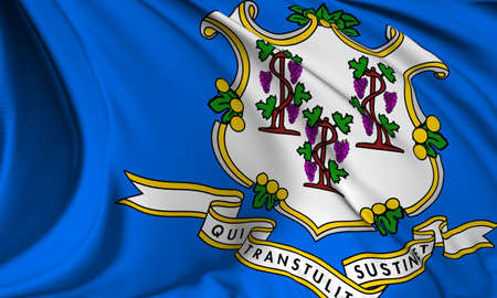 Connecticut flag - USA state flags collectionの写真素材