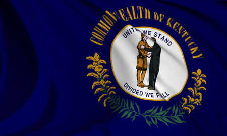 Kentucky flag - USA state flags collectionの写真素材