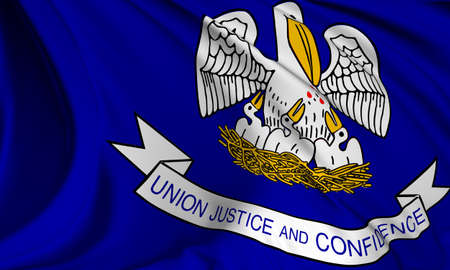 Louisiana flag - USA state flags collectionの写真素材