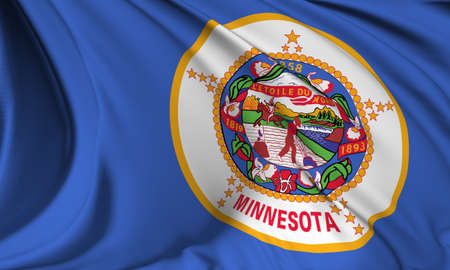 Minnesota flag - USA state flags collectionの写真素材