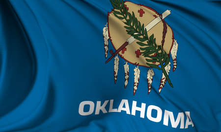 Oklahoma flag - USA state flags collectionの写真素材