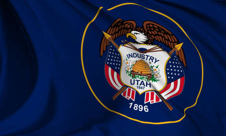 Utah flag - USA state flags collectionの写真素材
