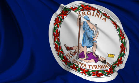 Virginia flag - USA state flags collectionの写真素材