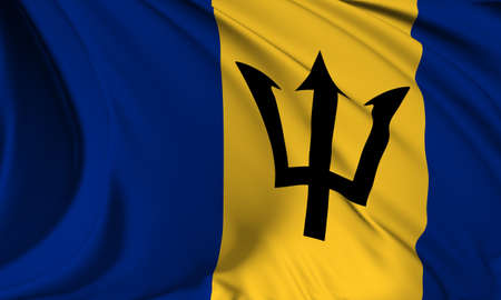 Flag of Barbadosの写真素材