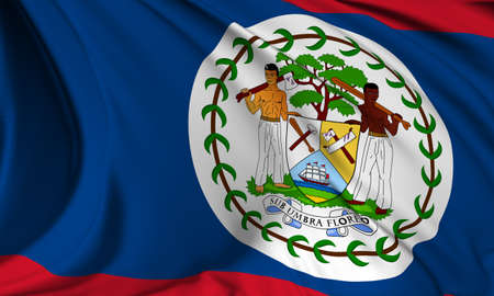 Flag of Belizeの写真素材