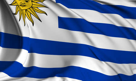 Flag of Uruguayの写真素材