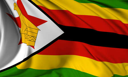 Flag of Zimbabweの写真素材