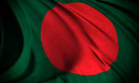 Grunge flag of Bangladeshの写真素材