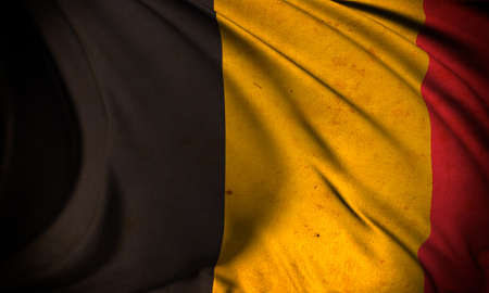 Grunge flag of Belgiumの写真素材