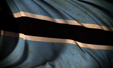 Grunge flag of Botswanaの写真素材
