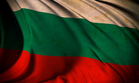 Grunge flag of Bulgariaの写真素材
