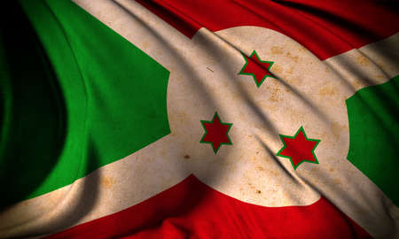 Grunge flag of Burundiの写真素材