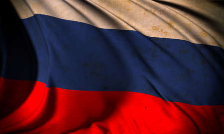 Grunge flag of Russiaの写真素材