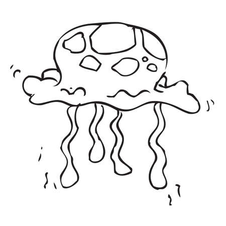 Jellyfish Doodleのイラスト素材