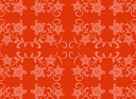 Abstract vector background with flowersのイラスト素材