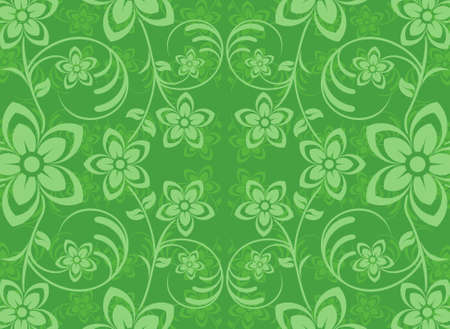 Abstract vector background with flowersのイラスト素材