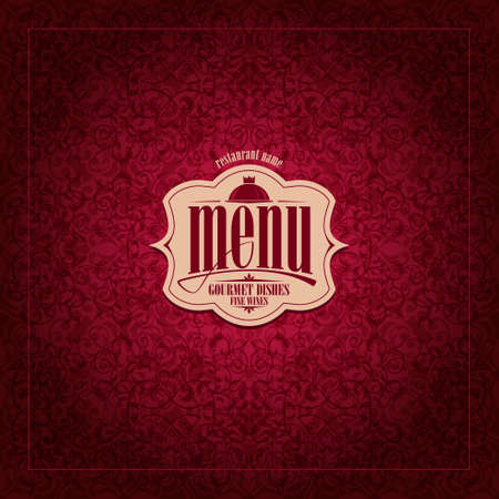 Restaurant Menu Design Vintage cardのイラスト素材