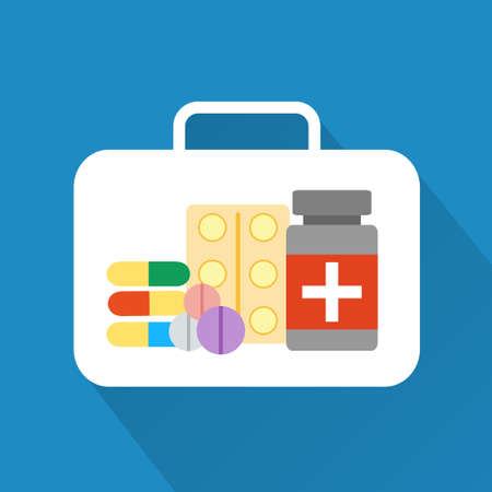 Tablets,modern design flat icon with long shadowのイラスト素材