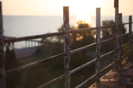 Very beautiful summer sunset on the seaの写真素材