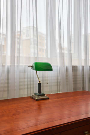 Beautiful cozy eco friendly bedroom with woodの写真素材