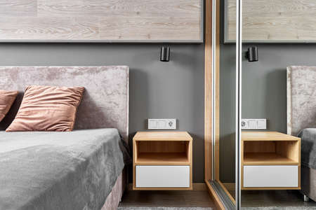 Fragments of a one-room apartment for long-term rentの写真素材