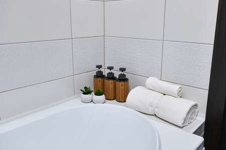 Photo of the bathroom and interior details