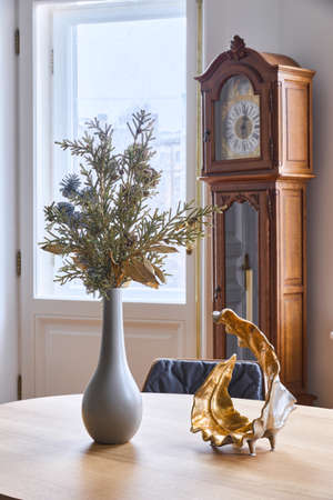 The decor is on the table in the living roomの写真素材