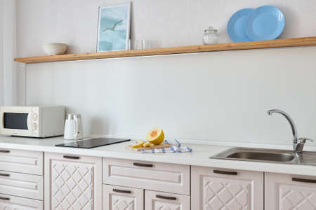 A cozy studio apartment with different decorの写真素材