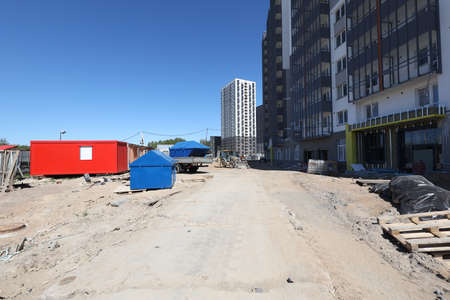 Photos of the construction process of the residential complexの写真素材