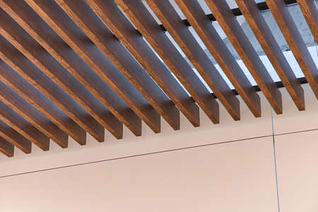 Photos of the mall and its wooden ceilings