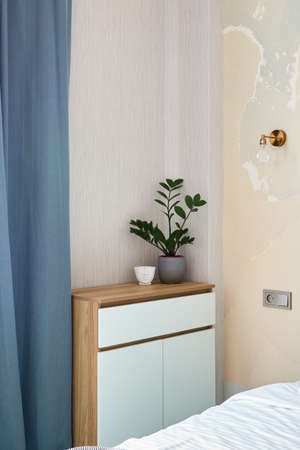 Cozy room with decor for daily rentの写真素材